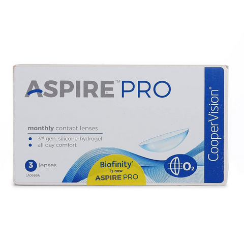 Cooper Vision Aspire Pro Monthly (3 Lens Pack) - Devi Opticians