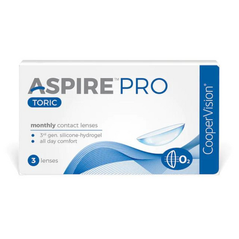 Cooper Vision Aspire Pro Toric Monthly (3 Lens Pack) - Devi Opticians