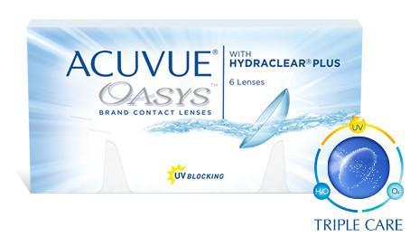 ACUVUE® OASYS® HYDRACLEAR® Plus 6 Lens Pack - Devi Opticians