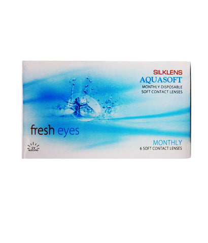 Silklens, Aquasoft Fresh Eyes (6 lens/box) - Devi Opticians