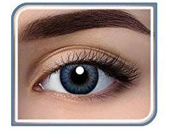 Aryan Monthly Color Contact Lenses  (Sapphire Blue- 2 Lens Pack) - Devi Opticians