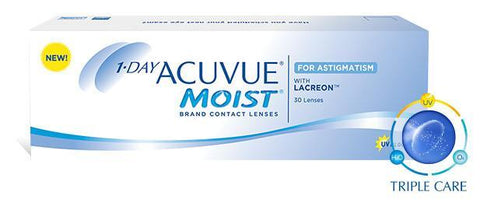 1 • DAY ACUVUE® MOIST® for ASTIGMATISM -30 Lenses Pack - Devi Opticians